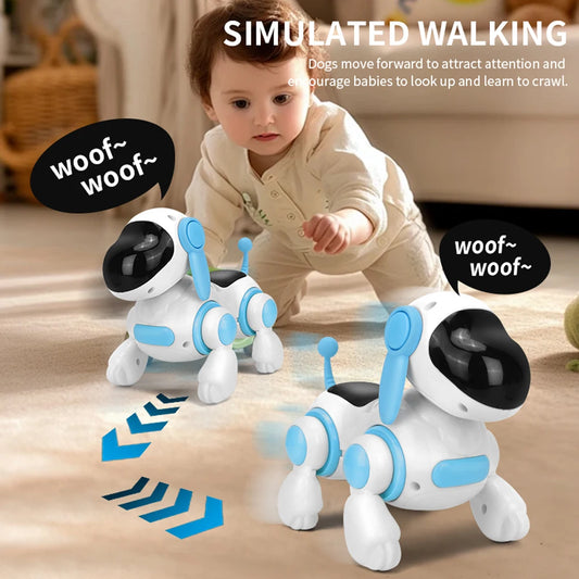 Interactive Robotic Dog Toy – Walking, Singing & Light Effects for Kids