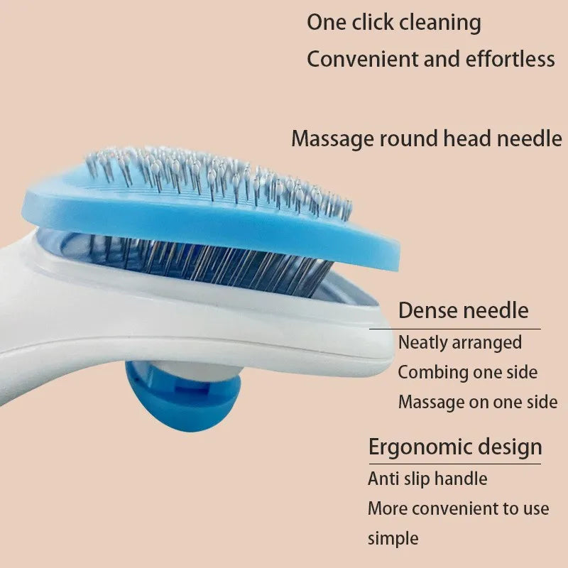Self-Cleaning Pet Grooming Brush – For Dogs & Cats