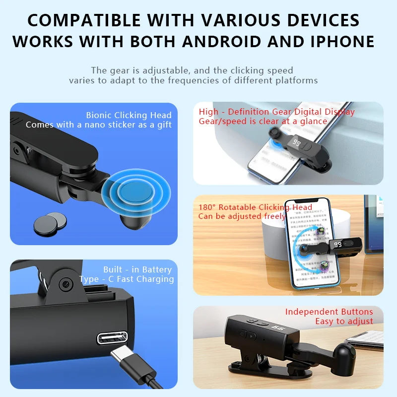 👉 Smart Auto Clicker for Smartphones – Screen Tapper for Gaming, Live Streaming & Apps