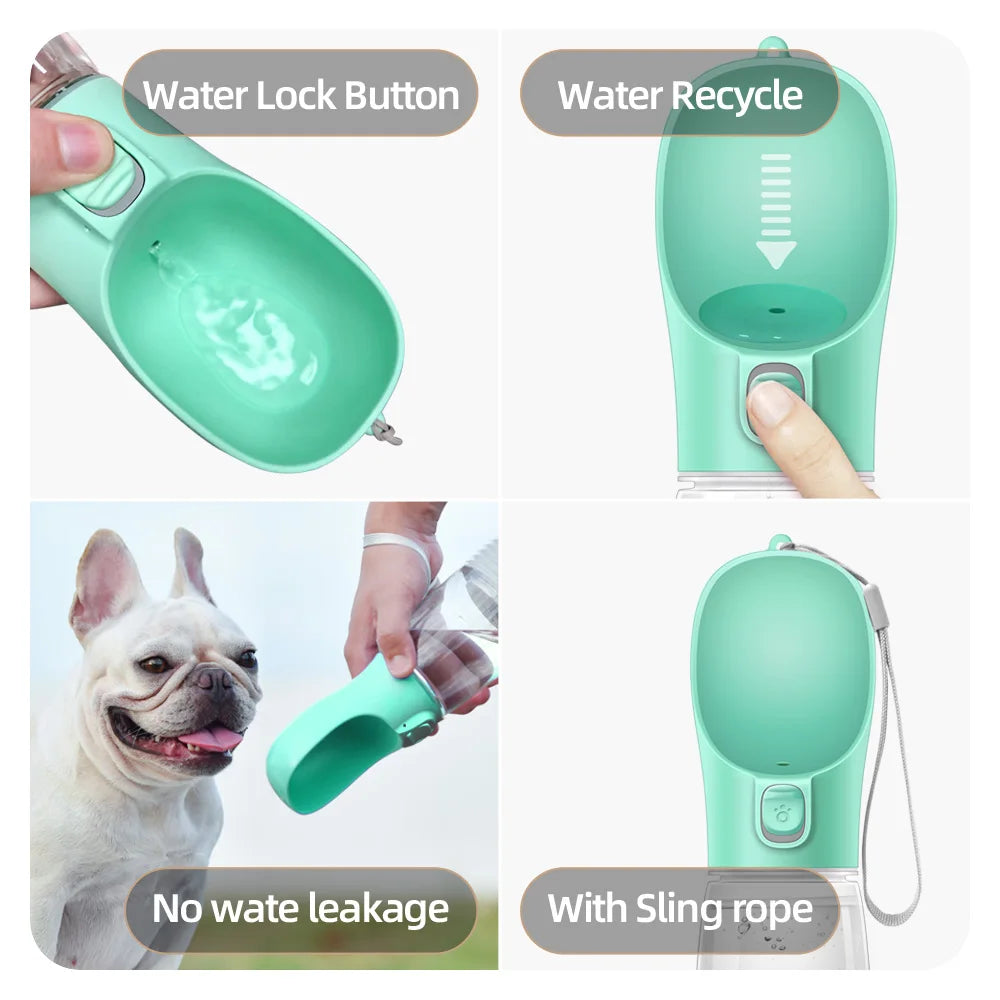 Portable Dog Water Bottle – Leakproof Travel Water Dispenser