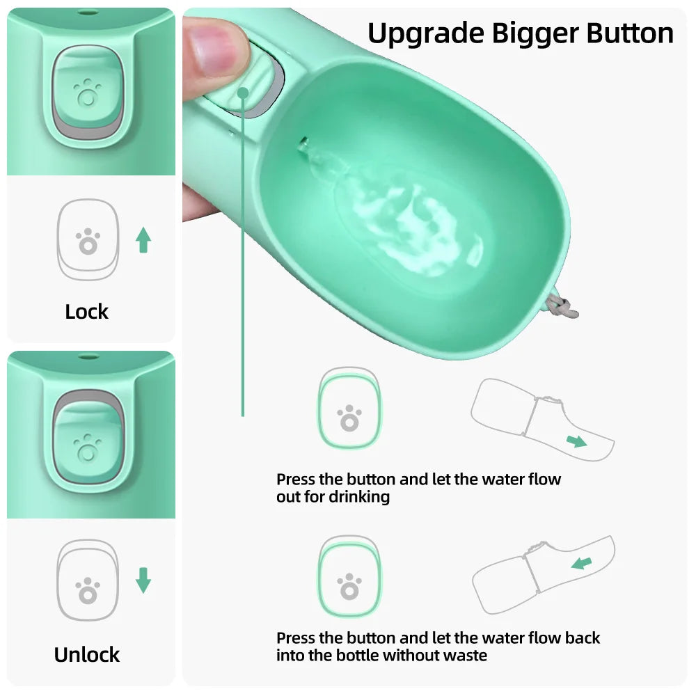 Portable Dog Water Bottle – Leakproof Travel Water Dispenser