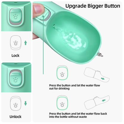 Portable Dog Water Bottle – Leakproof Travel Water Dispenser